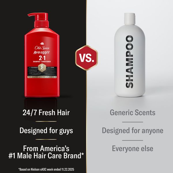 Old Spice Swagger 2-in-1 Men's Shampoo and Conditioner - 21.9 fl oz