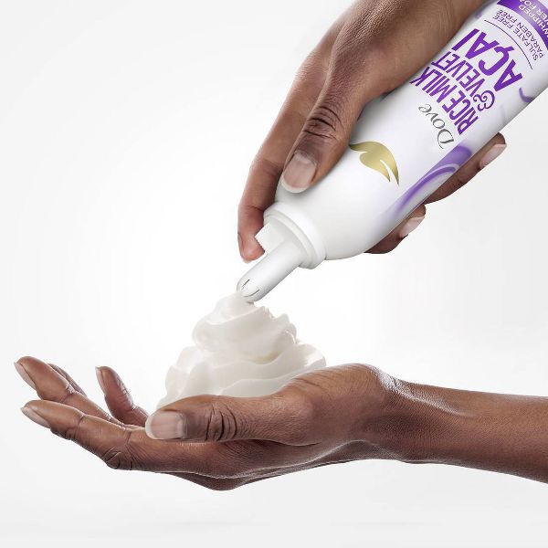 Dove Beauty Whipped Shower Foam - Rice Milk & Velvet Acai - 10.3oz