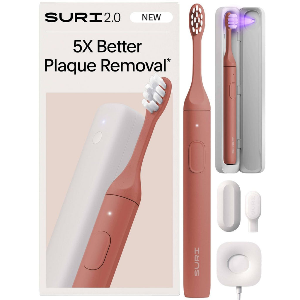 SURI 2.0 Sonic Electric Toothbrush with UV Travel Case and Brush Head - Canyon Sunrise
