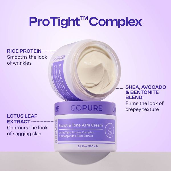 goPure Sculpt & Tone Arm Cream - 3.4 fl oz