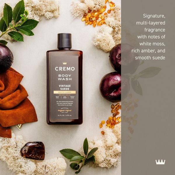 Cremo Vintage Suede Body Wash - 16 fl oz