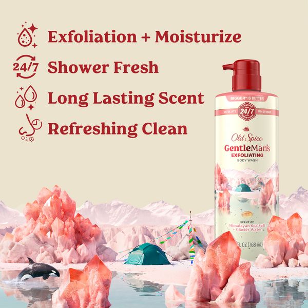 Old Spice GentleMan's Blend Exfoliating Body Wash - Himalayan Sea Salt - 26 fl oz