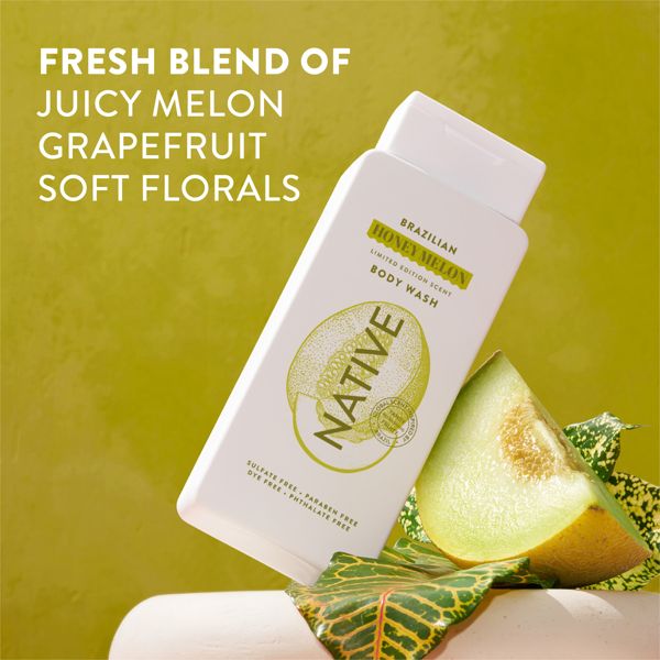 Native Limited Edition Global Flavors Sulfate-Free Body Wash - Brazilian Honey Melon - 18 fl oz