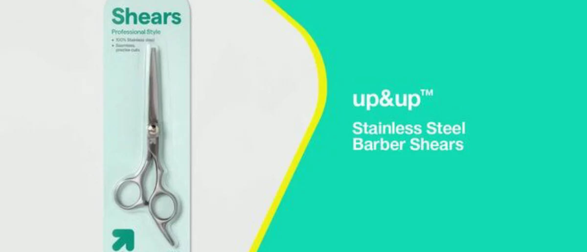 Stainless Steel Barber Shears - up&up™