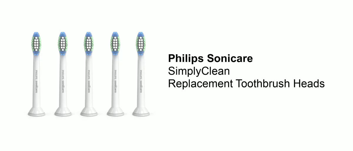 Philips Sonicare C1 SimplyClean Replacement Electric Toothbrush Head - HX6014/65 - White - 4pk