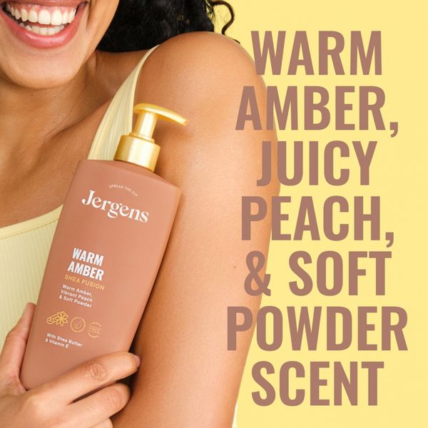 Jergens Shea Fusion Warm Amber Scented Body Lotion with Vitamin E - 14 fl oz