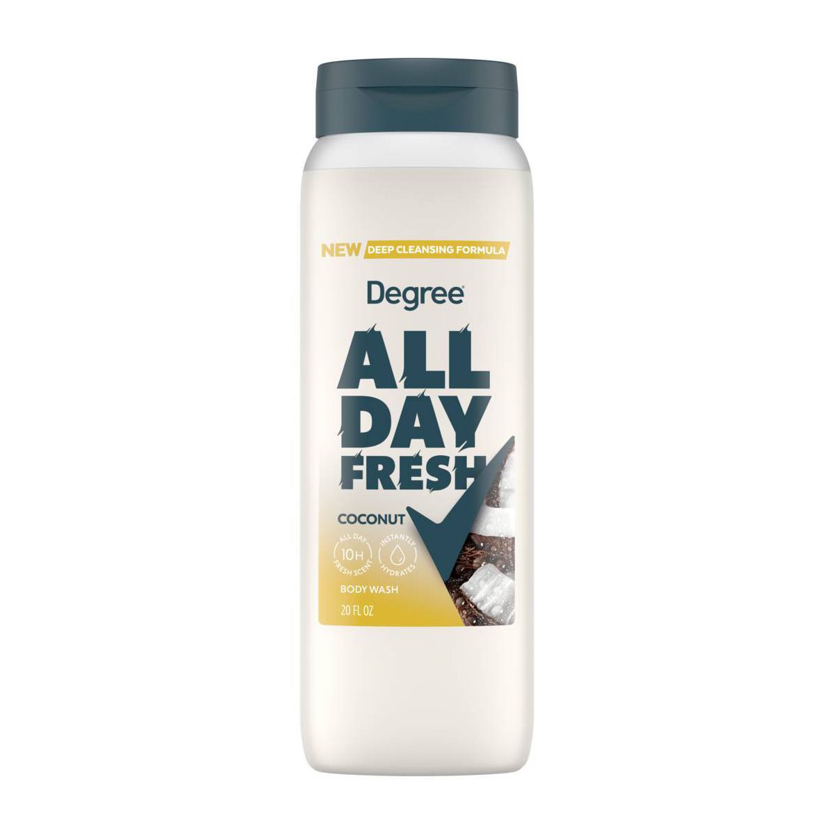 Degree All Day Fresh Body Wash - Coconut - 20 fl oz