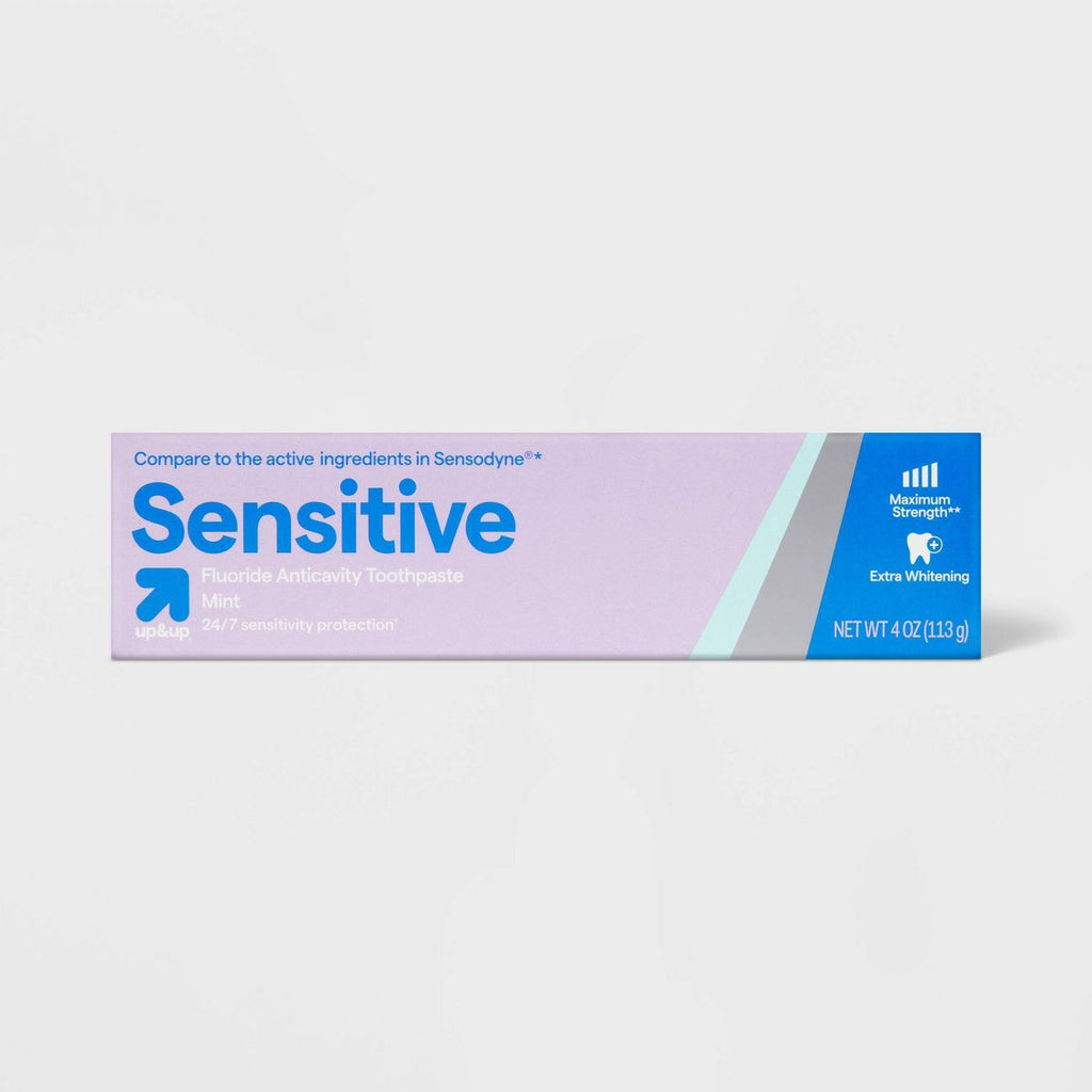 Extra Sensitive Fluoride Anti-Cavity Whitening Toothpaste - Mint - 4oz - up&up™