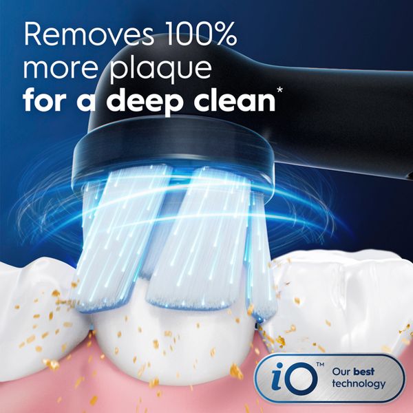 Oral-B iO Gum & Sensitive Replacement Brush Heads - Black - 6ct