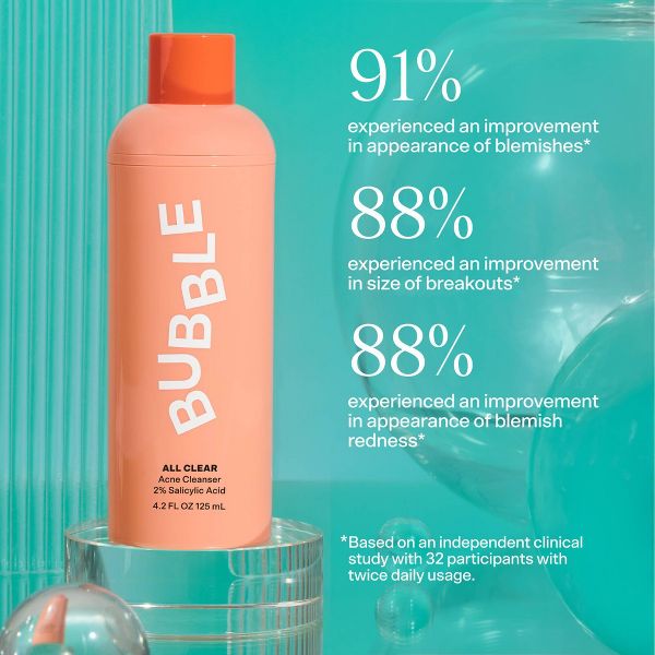 Bubble Skincare All Clear Anti Breakout Cleanser - 4.2 fl oz