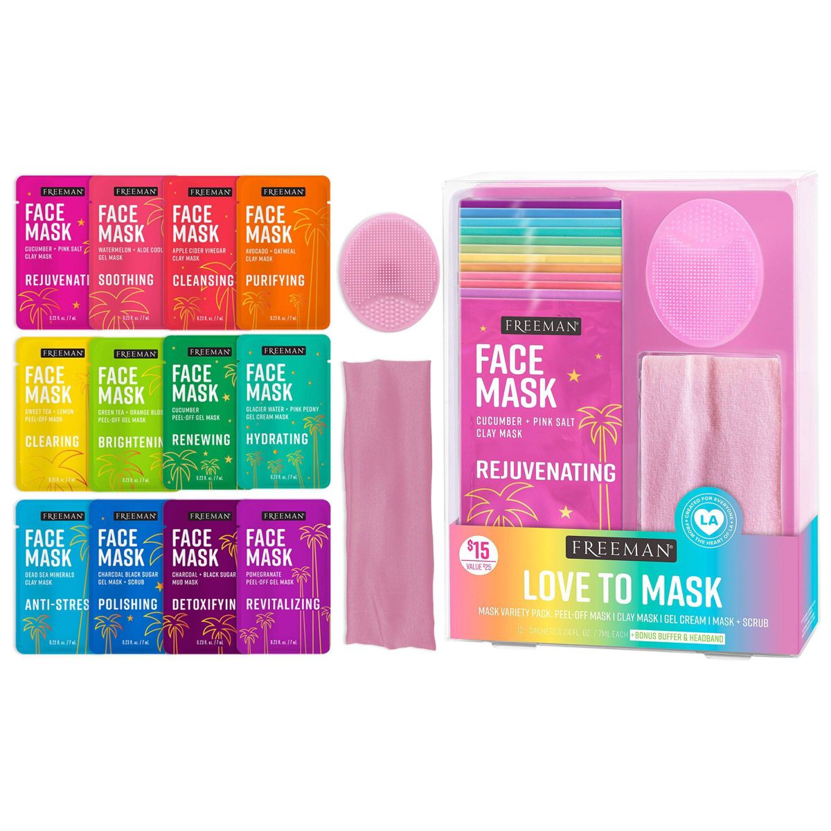 Freeman Love to Mask Face Mask Kit - 14pc
