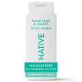 Native Body Wash for Men & Women - Sulfate Free - Palm Leaf & Agave - 18 fl oz