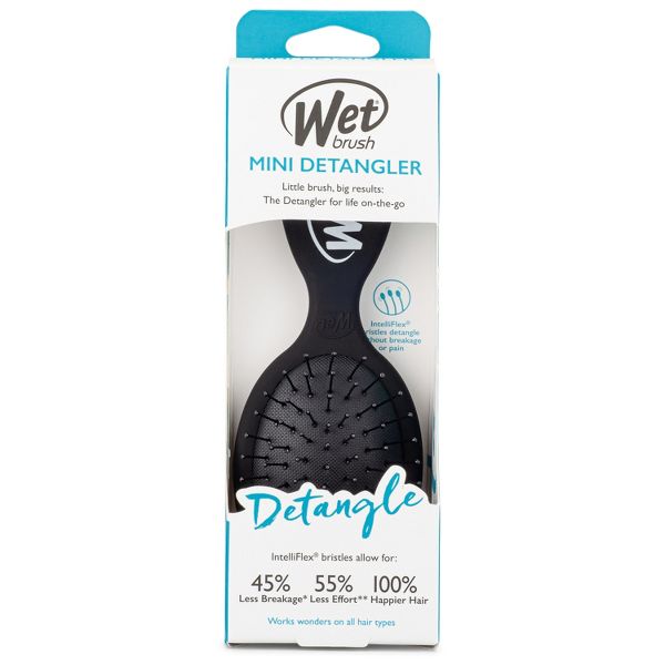 Wet Brush Mini Detangler Hair Brush - Matte Black