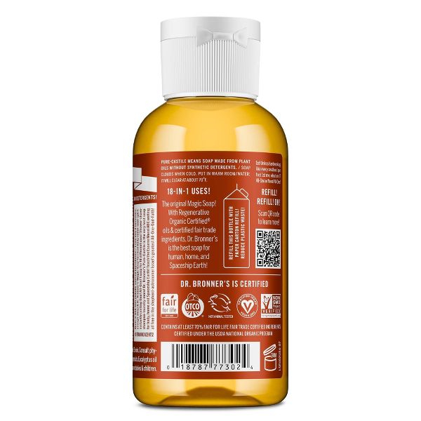 Dr. Bronner's Magic Pure Castile Liquid Soap Hand & Bodywash - Almond - 2 fl oz