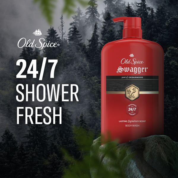 Old Spice Men's Swagger Scent of Confidence Body Wash - Cedar Scent - 24 fl oz