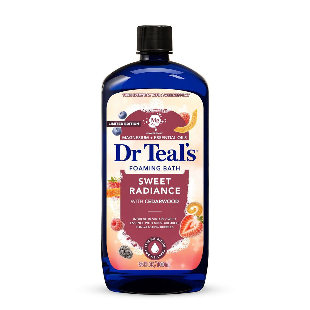 Dr Teal's Sweet Radiance Foaming Bubble Bath with Cedarwood - 34 fl oz