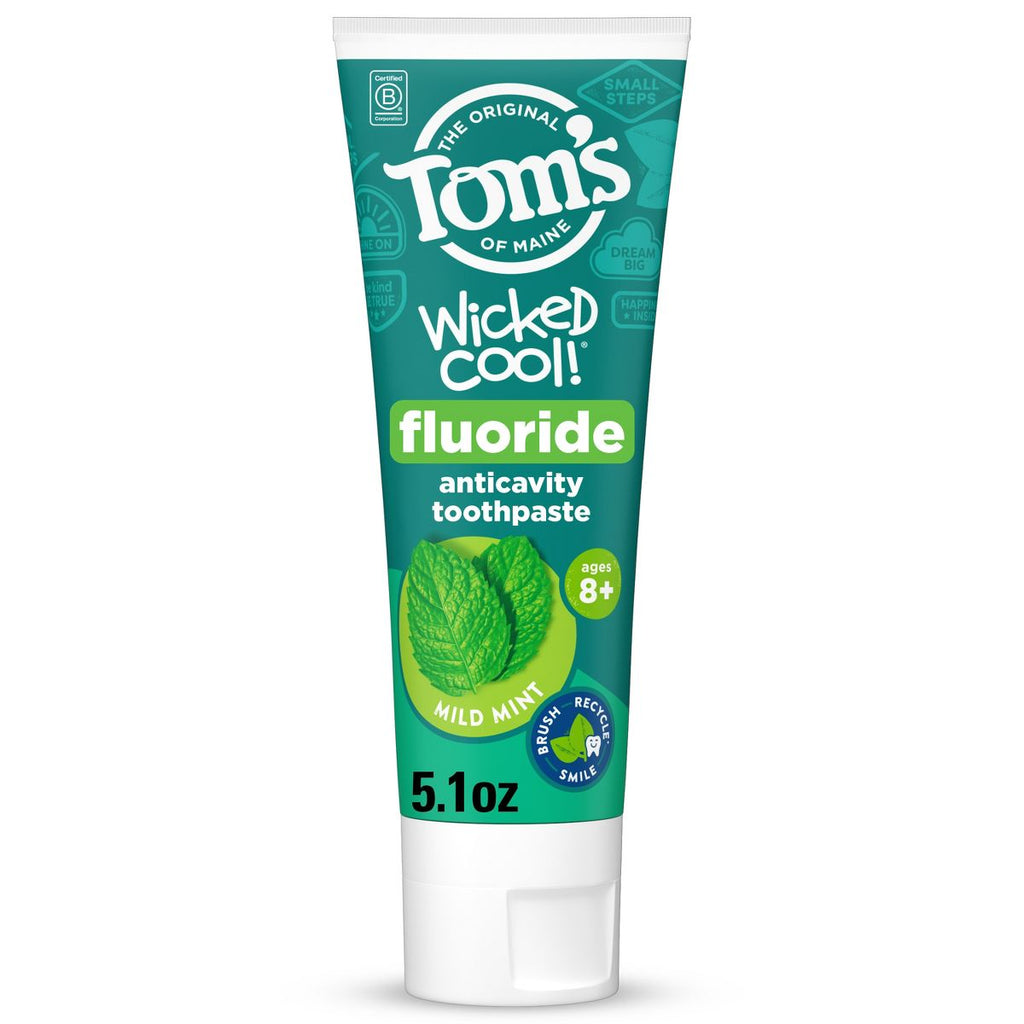 Tom's of Maine Mild Mint Wicked Cool! Anticavity Fluroide Toothpaste - 5.1oz