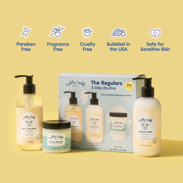 Tubby Todd The Regulars 3-step Fragrance Free - 8.5 oz