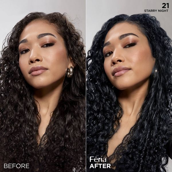 L'Oreal Paris Feria High Intensity Shimmering Color Power Red - R48 Intense Deep Auburn - 1 Kit