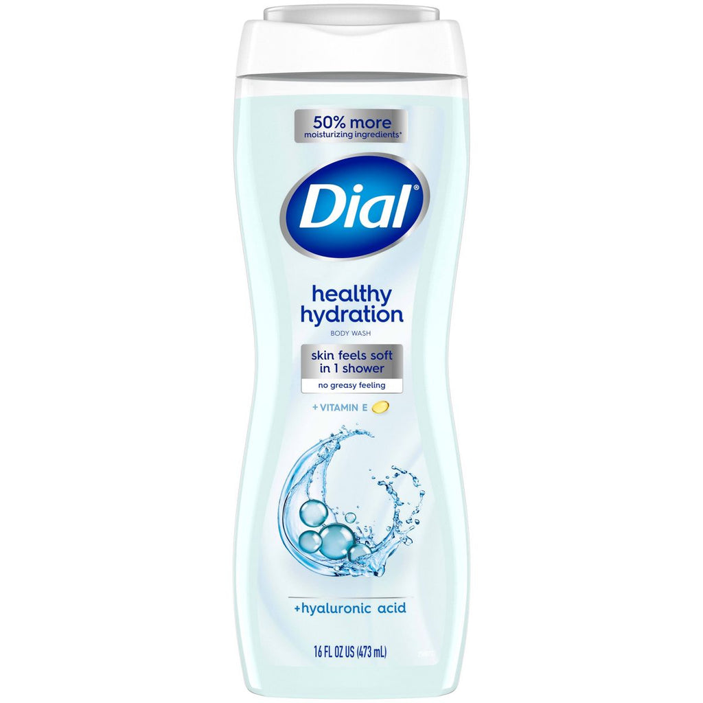 Dial Healthy Hydration Body Wash Hyaluronic Acid with Vitamin E - 16 fl oz