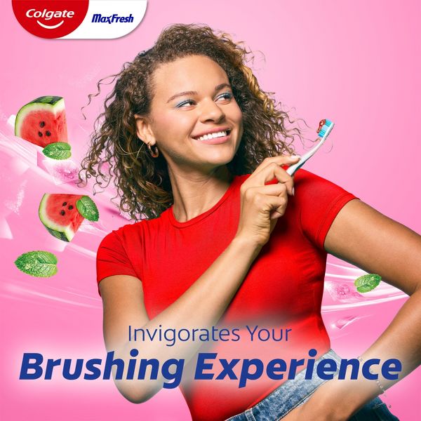 Colgate Max Fresh Anticavity Fluoride Toothpaste - Watermelon Blast with Mint - 4.5oz.