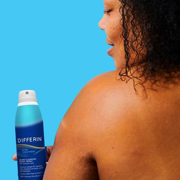 Differin Acne-Clearing Body Spray, 2% Salicylic Acid Acne Treatment - Unscented - 6oz