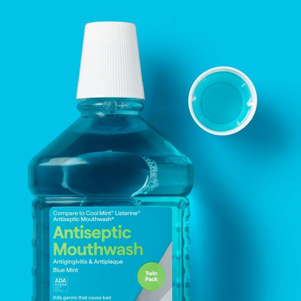 Antiseptic Blue Mint Mouthwash - 50.7 fl oz - up&up™