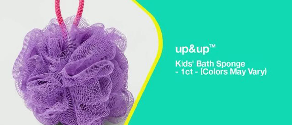 Kids' Bath Sponge - 1ct - up&up™ (Colors May Vary)