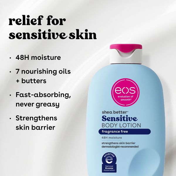 eos Shea Better 24H Moisture Body Lotion - Fragrance Free - 16 fl oz