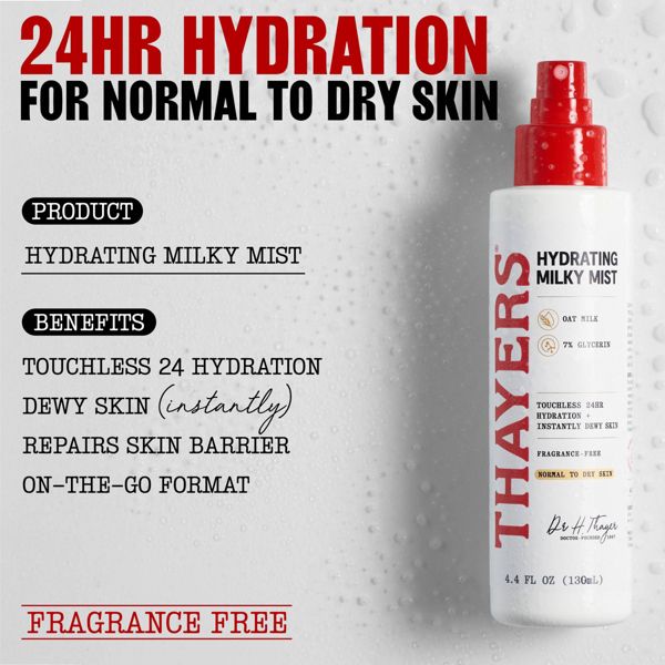 Thayers Natural Remedies Hydrating Milky Facial Mist - 4.4 fl oz