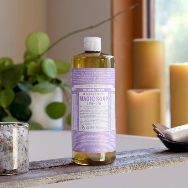 Dr. Bronner's Magic Pure Castile Liquid Soap Bodywash - Lavender - 32 fl oz