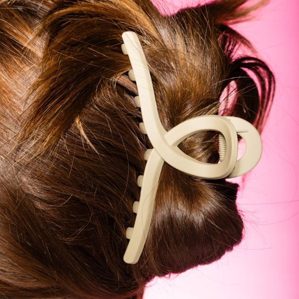 Gimme Beauty Looped In Claw Clips for Fine Hair - Black/Cream - 2ct