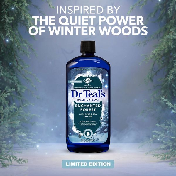 Dr Teal's Enchanted Forest Foaming Bubble Bath with Pine & Tea Tree Oil - 34 fl oz