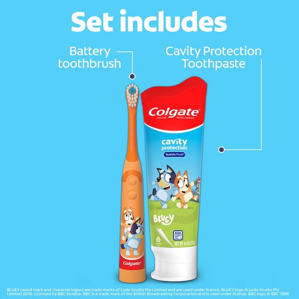Colgate Kids' Bluey Toothbrush & Toothpaste Gift Set - 2ct