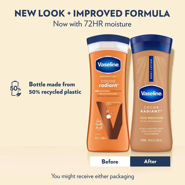 Vaseline Intensive Care Moisturizing Body Lotion with Cocoa Butter Cocoa Radiant - 10 fl oz