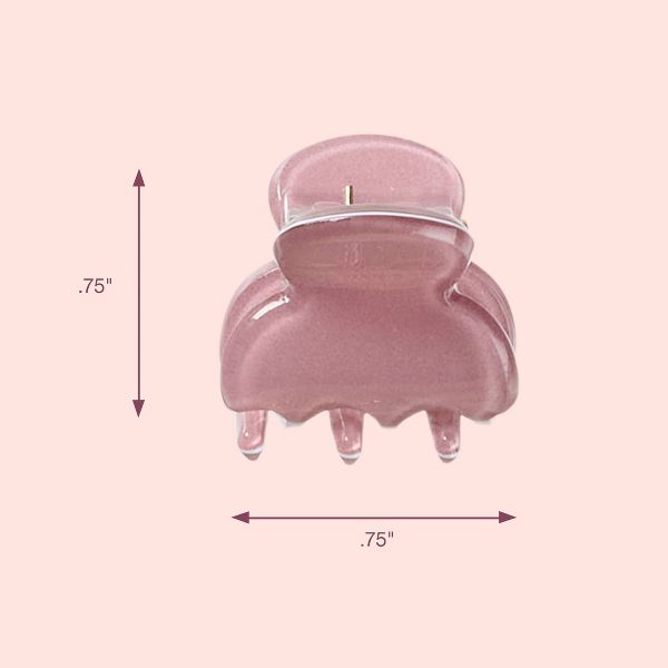 scünci | lüxe Mini Acrylic Classic Claw Clips - 6pcs