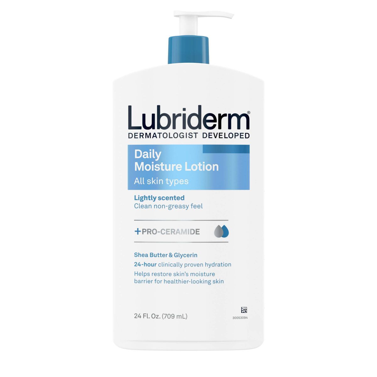 Lubriderm Daily Moisture Hydrating Body and Hand Lotion for Dry Skin with Pro Vitamin B5 - 24 fl oz