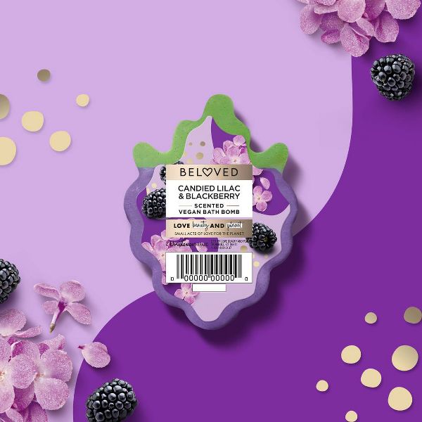 Beloved Candied Lilac & Blackberry Bath Bomb - 4.2oz