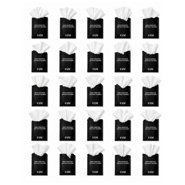4AM Clean Sheets Facial Cleansing Skincare Wipes - Fragrance-Free - 25ct