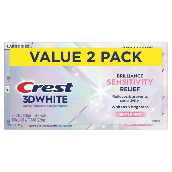 Crest 3D White Advanced Sensitivity Relief Whitening Toothpaste - 3.9oz