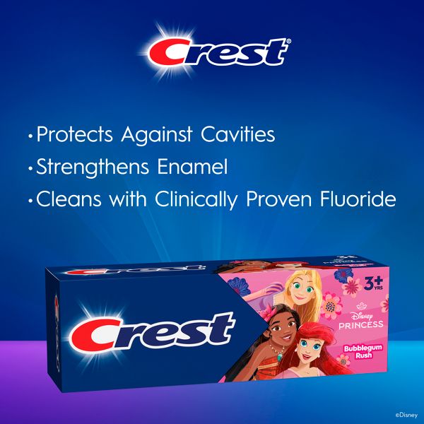 Crest Kids' Disney Princess Bubblegum Toothpaste - 4.2oz