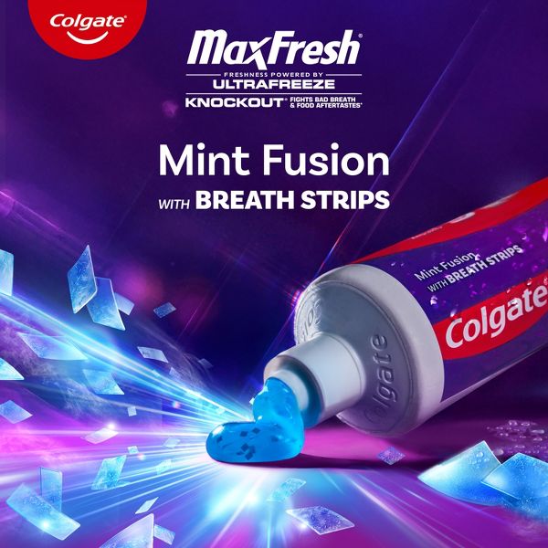 Colgate Max Fresh Knockout Flouride Toothpaste - Mint Fusion - 6.3oz/3pk