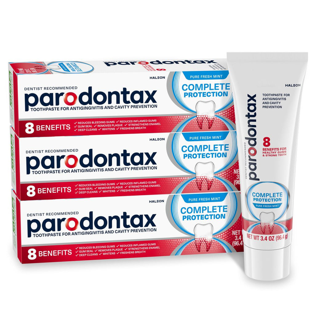 Parodontax Fluoride Anticavity & Antigingivitis Complete Protection Fresh Toothpaste - Mint - 3.4oz/3pk