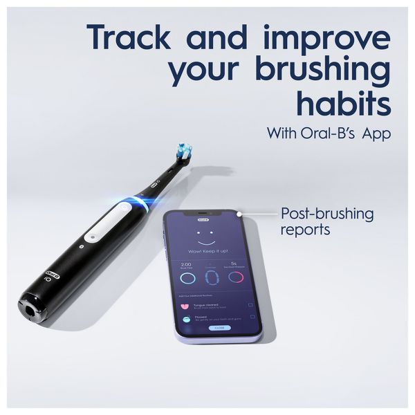 Oral-B iO4 Gum & Sensitive Electric Toothbrush with Timer and Multiple Brush Modes - White