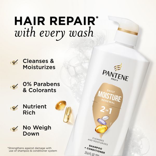 Pantene Pro-V Daily Moisture Renewal 2-in-1 Shampoo & Conditioner - 23.6 fl oz