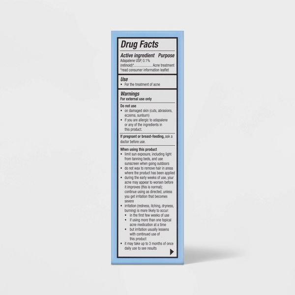 Retinoid Acne Treatment - 0.1% Adapalene - 15g - up&up™