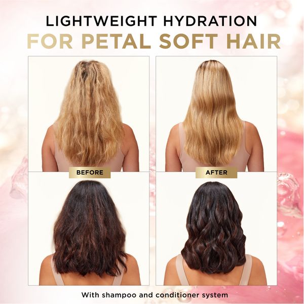 Pantene Sulfate Free Rose Water Shampoo and Conditioner Dual Pack, Nutrient Blends - 17.6 fl oz