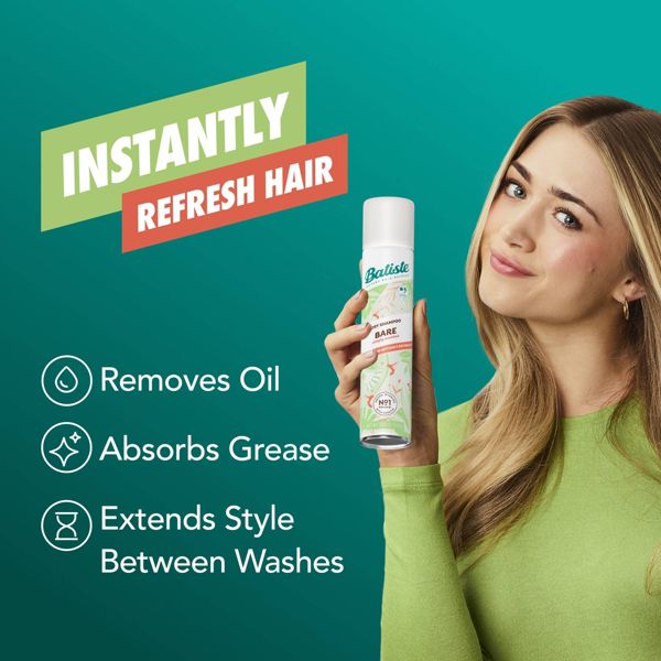 Batiste Bare Dry Shampoo Barely Scented - 3.81oz