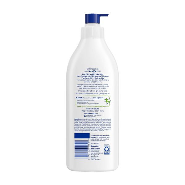 NIVEA Intense Healing Body Lotion for Dry Skin Scented - 16.9 fl oz
