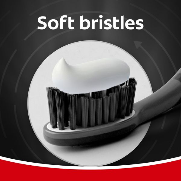 Colgate 360 Vibrate Charcoal Battery Powered Electric Toothbrush - Soft - Black